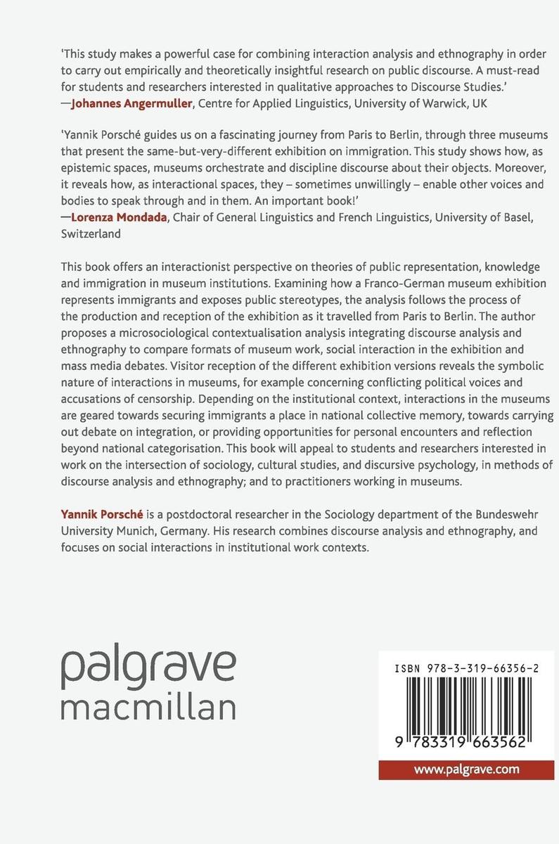 Weitere Ansicht: Public Representations of Immigrants in Museums | Yannik Porsché