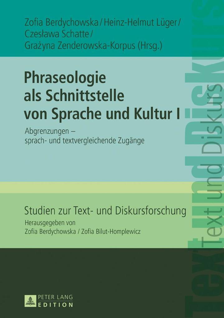 Produktbild: Phraseologie als Schnittstelle von Sprache und Kultur I