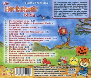 Weitere Ansicht: Die Herbstzeit ist da, Audio-CD | Stephen Janetzko