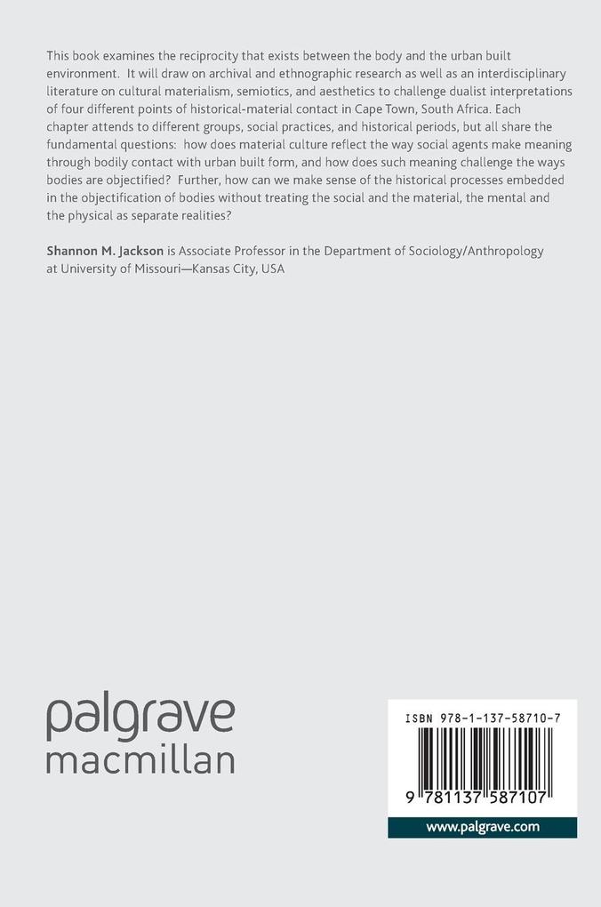 Weitere Ansicht: Embodying Cape Town | Shannon M. Jackson