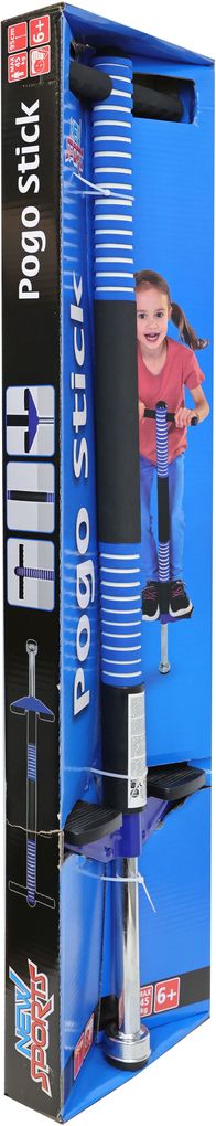 Produktbild: New Sports Pogo Stick, blau/schwarz, Höhe 95 cm
