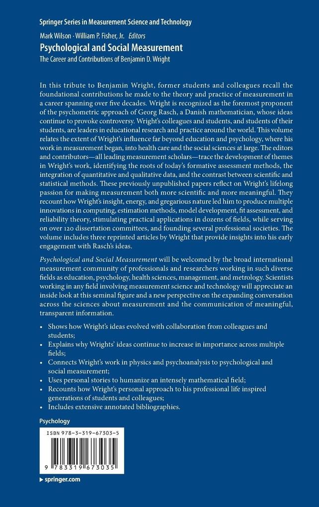 Weitere Ansicht: Psychological and Social Measurement