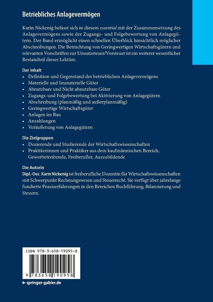 Weitere Ansicht: Betriebliches Anlagevermögen | Karin Nickenig