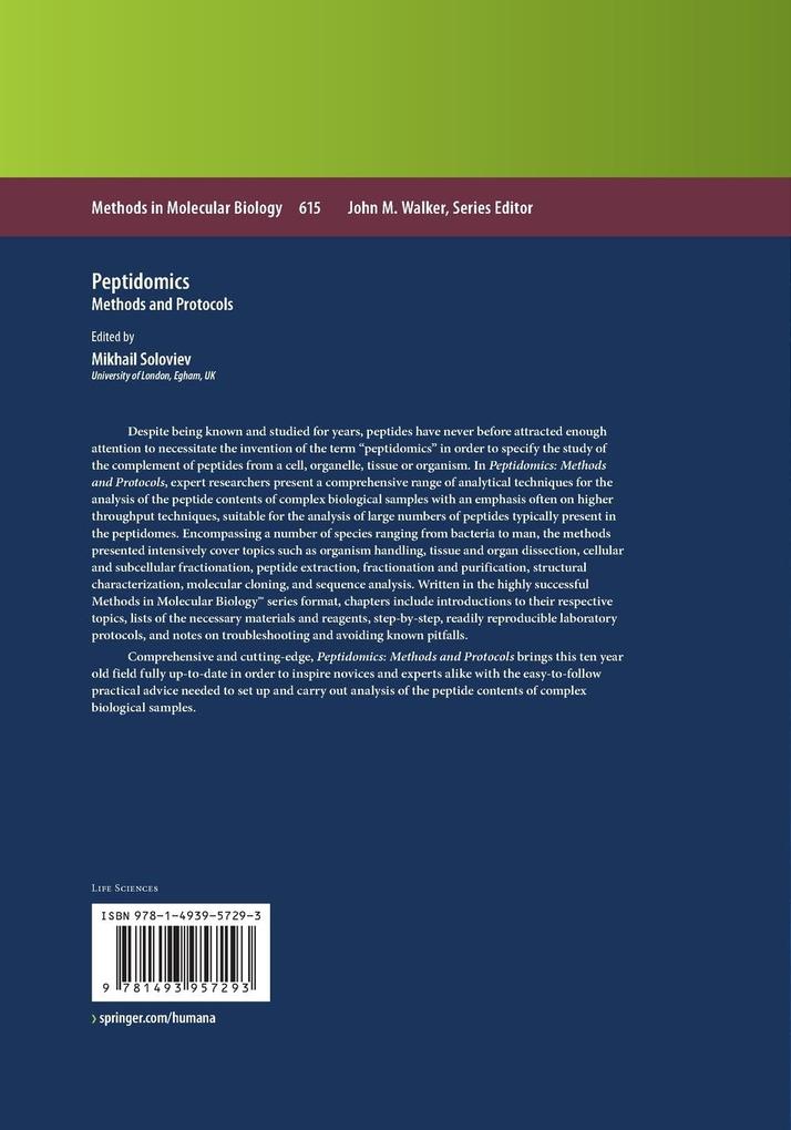 Weitere Ansicht: Peptidomics