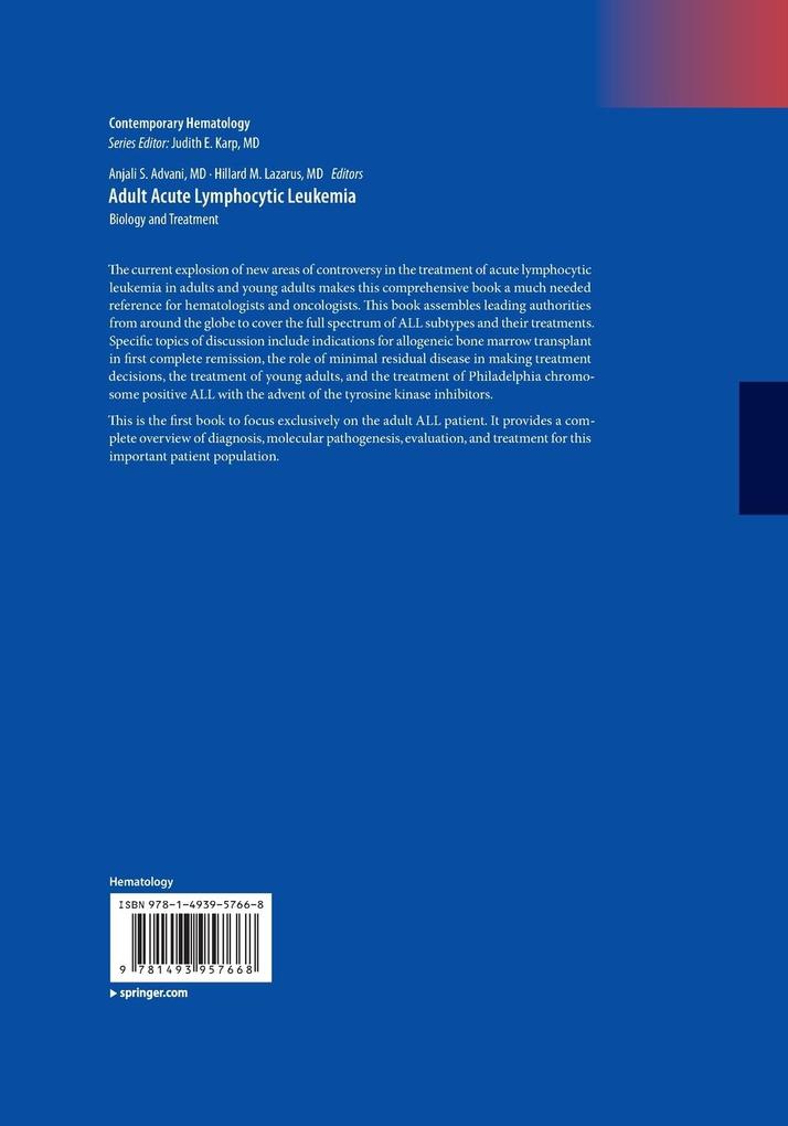 Weitere Ansicht: Adult Acute Lymphocytic Leukemia