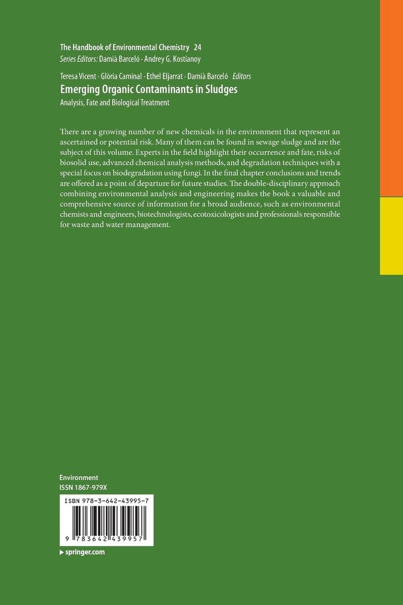 Weitere Ansicht: Emerging Organic Contaminants in Sludges