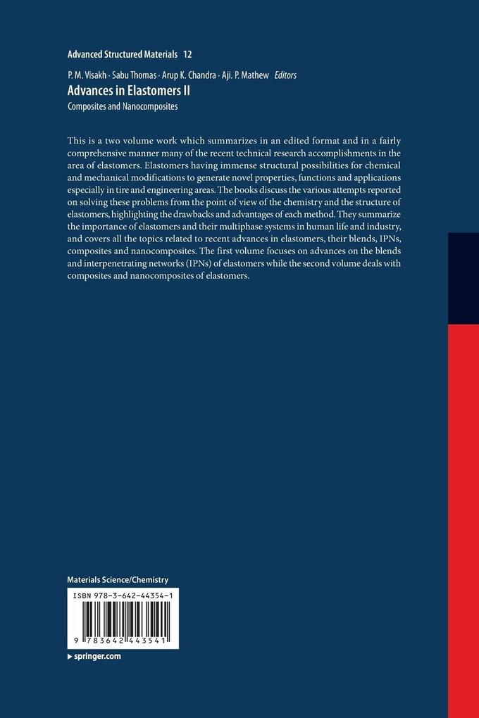 Weitere Ansicht: Advances in Elastomers II