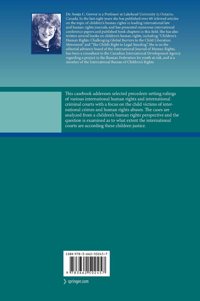 Weitere Ansicht: Prosecuting International Crimes and Human Rights Abuses Committed Against Children | Sonja C. Grover