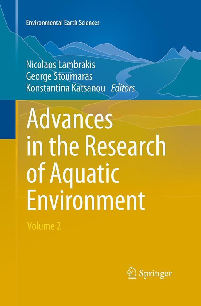 Produktbild: Advances in the Research of Aquatic Environment