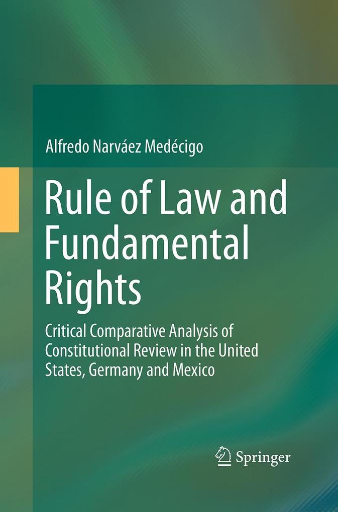 Produktbild: Rule of Law and Fundamental Rights | Alfredo Narváez Medécigo