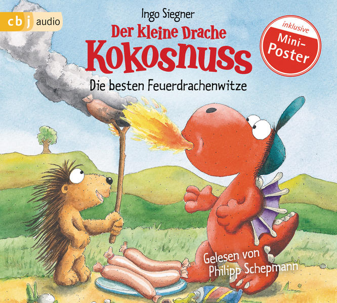 Produktbild: Der kleine Drache Kokosnuss - Die besten Feuerdrachenwitze, 1 Audio-CD | Ingo Siegner