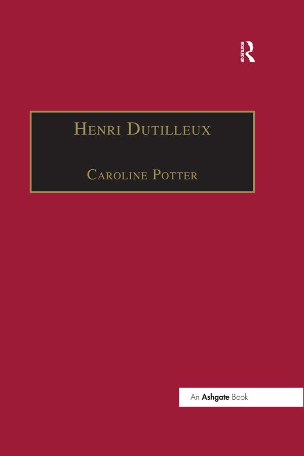 Produktbild: Henri Dutilleux | Caroline Potter