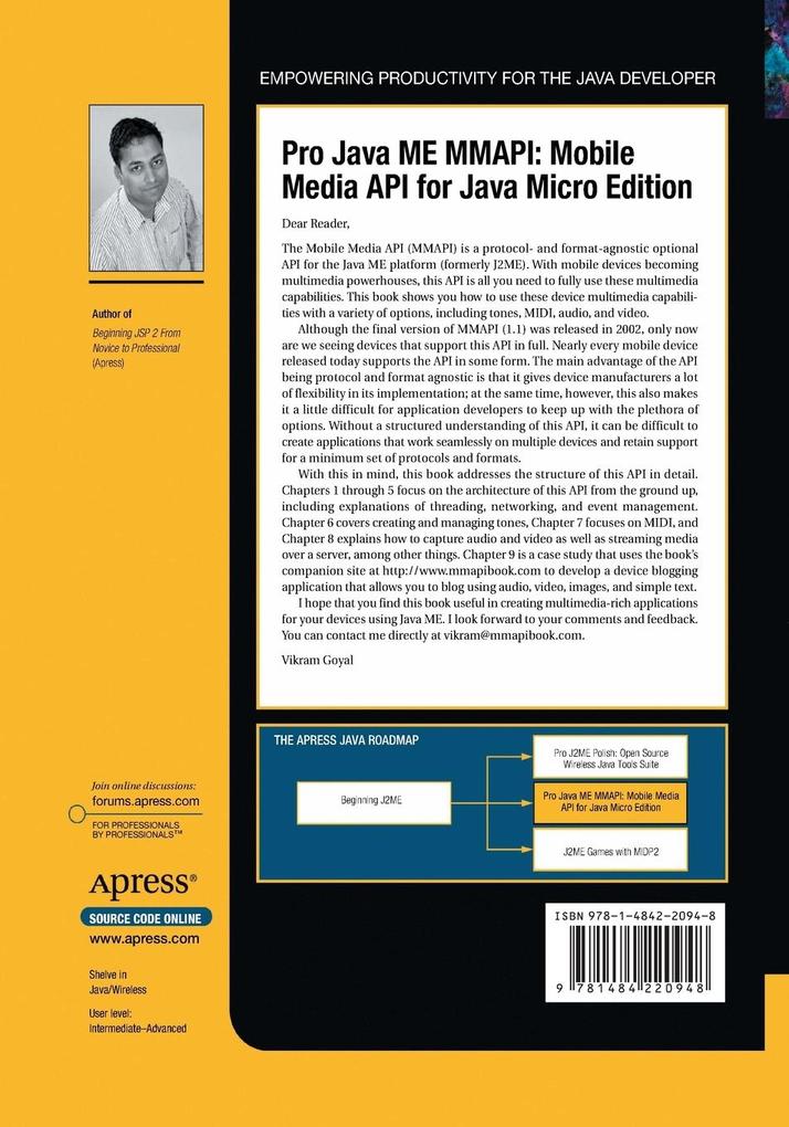 Weitere Ansicht: Pro Java ME MMAPI | Vikram Goyal