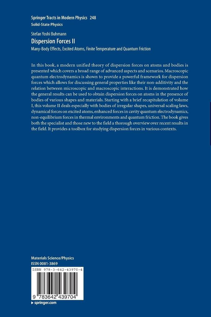 Weitere Ansicht: Dispersion Forces II | Stefan Buhmann
