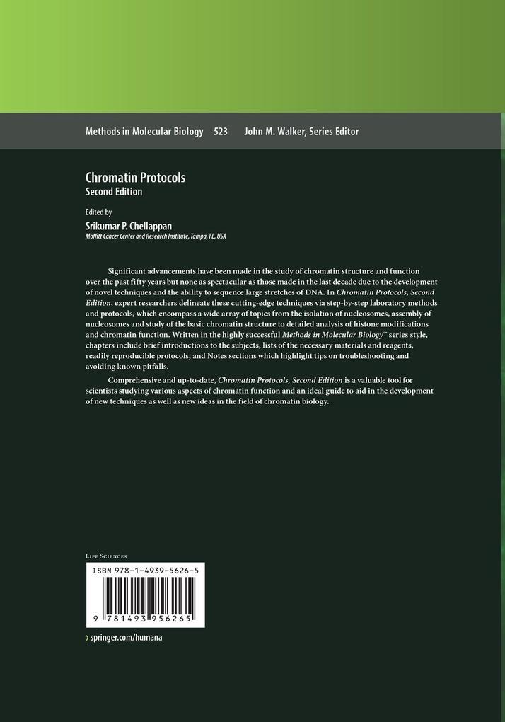 Weitere Ansicht: Chromatin Protocols