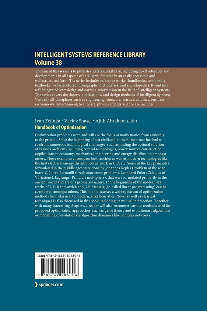 Weitere Ansicht: Handbook of Optimization