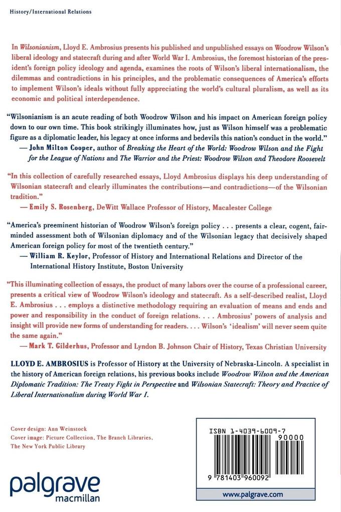 Weitere Ansicht: Wilsonianism | L. Ambrosius, Lloyd E. Ambrosius