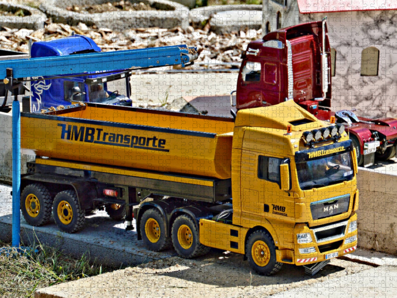 Weitere Ansicht: CALVENDO Puzzle MAN Lkw gelb | 1000 Teile Lege-Größe 64x48cm Foto-Puzzle für glückliche Stunden | Geiger Günther, Calvendo