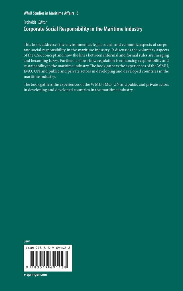 Weitere Ansicht: Corporate Social Responsibility in the Maritime Industry