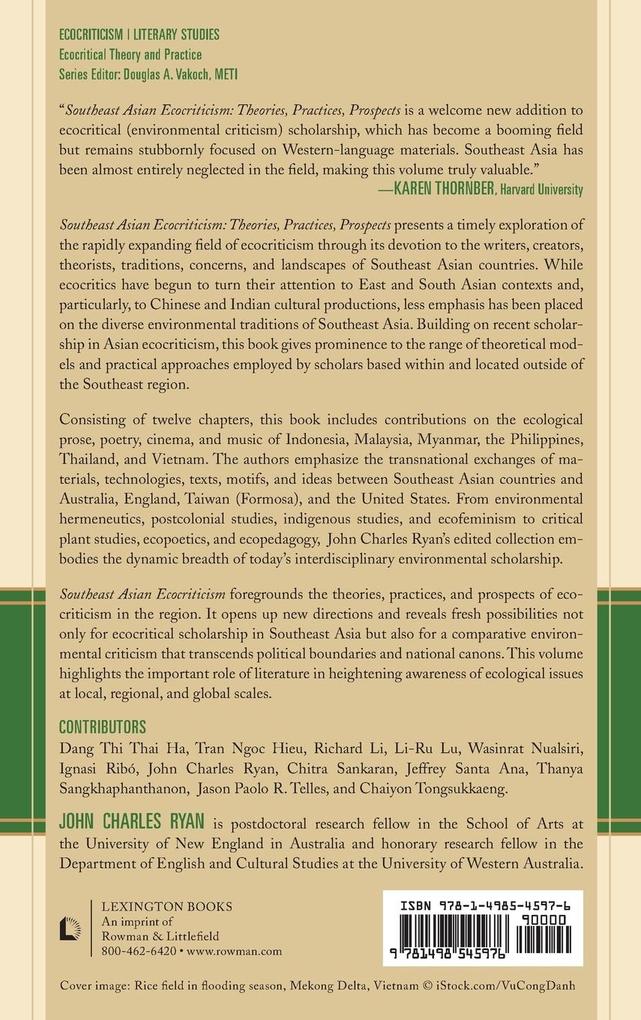 Weitere Ansicht: Southeast Asian Ecocriticism