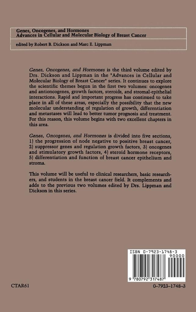 Weitere Ansicht: Genes, Oncogenes, and Hormones