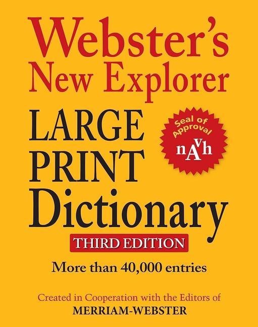 Produktbild: Webster's New Explorer Large Print Dictionary, Third Edition