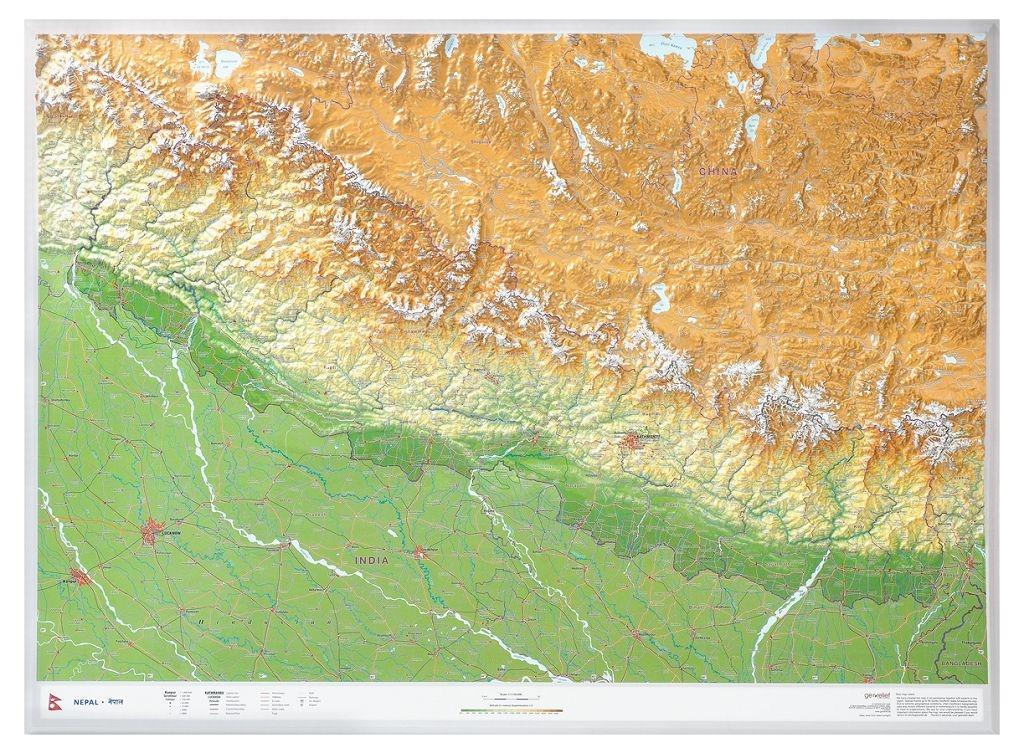 Produktbild: Nepal 1:1.150.000, Groß, Reliefkarte | André Markgraf, Mario Engelhardt