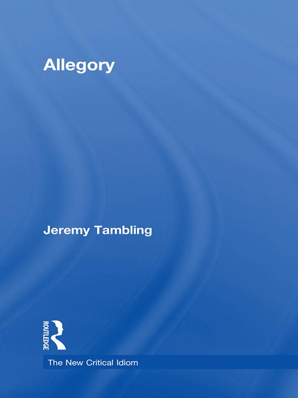 Produktbild: Allegory | Jeremy Tambling