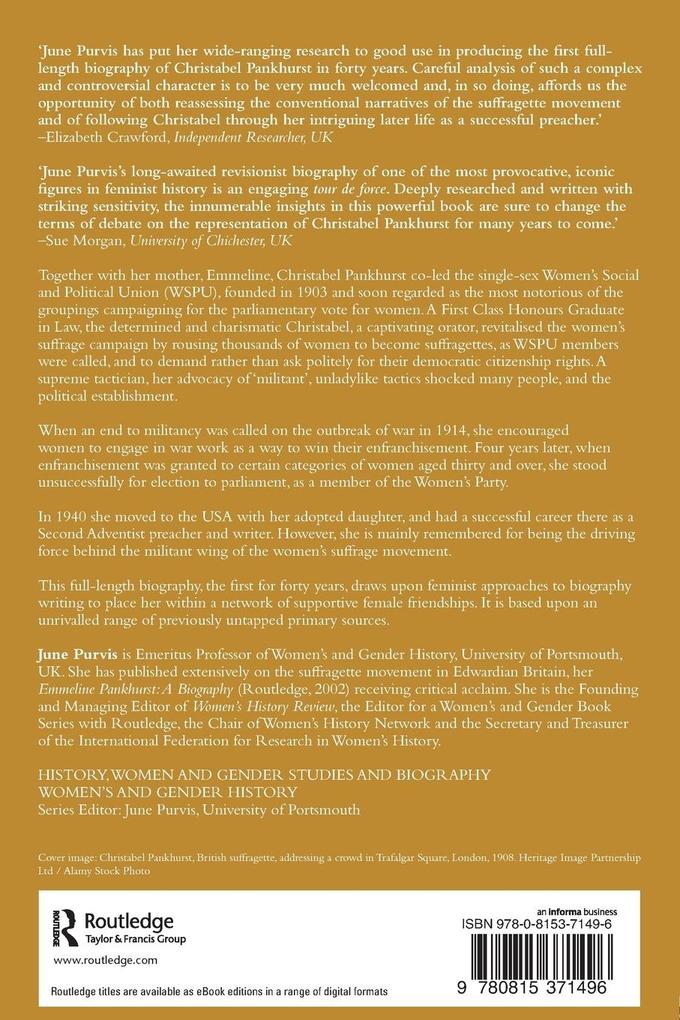 Weitere Ansicht: Christabel Pankhurst | June Purvis