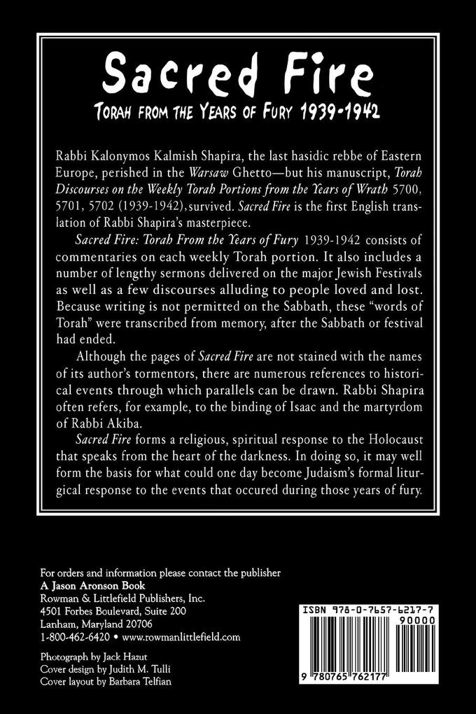 Weitere Ansicht: Sacred Fire | Kalonymus Kalmish Shapira