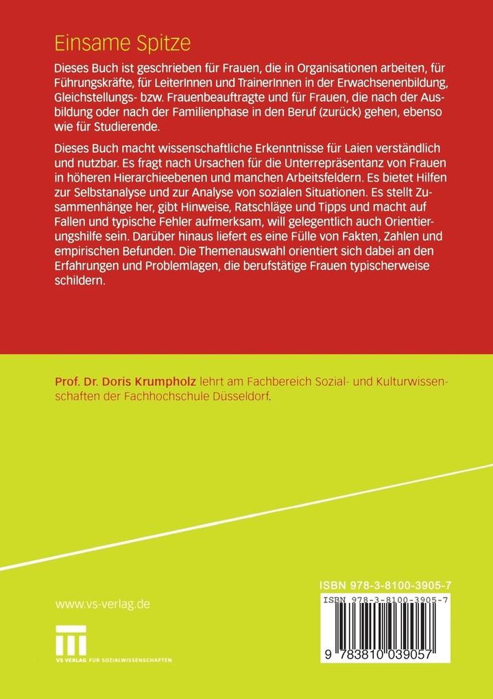 Weitere Ansicht: Einsame Spitze | Doris Krumpholz