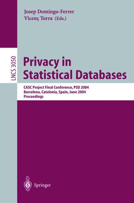 Weitere Ansicht: Privacy in Statistical Databases
