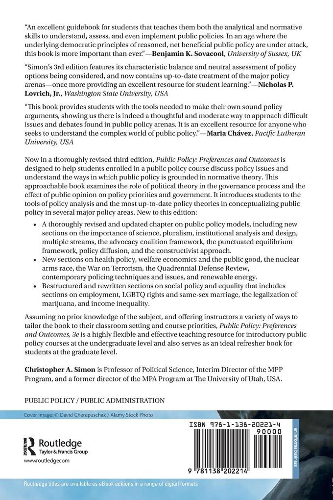 Weitere Ansicht: Public Policy | Christopher A. Simon