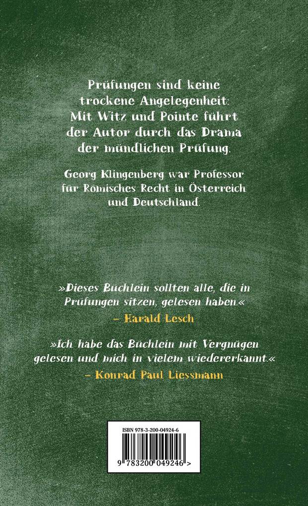 Weitere Ansicht: Prüfungskunde | Georg Klingenberg