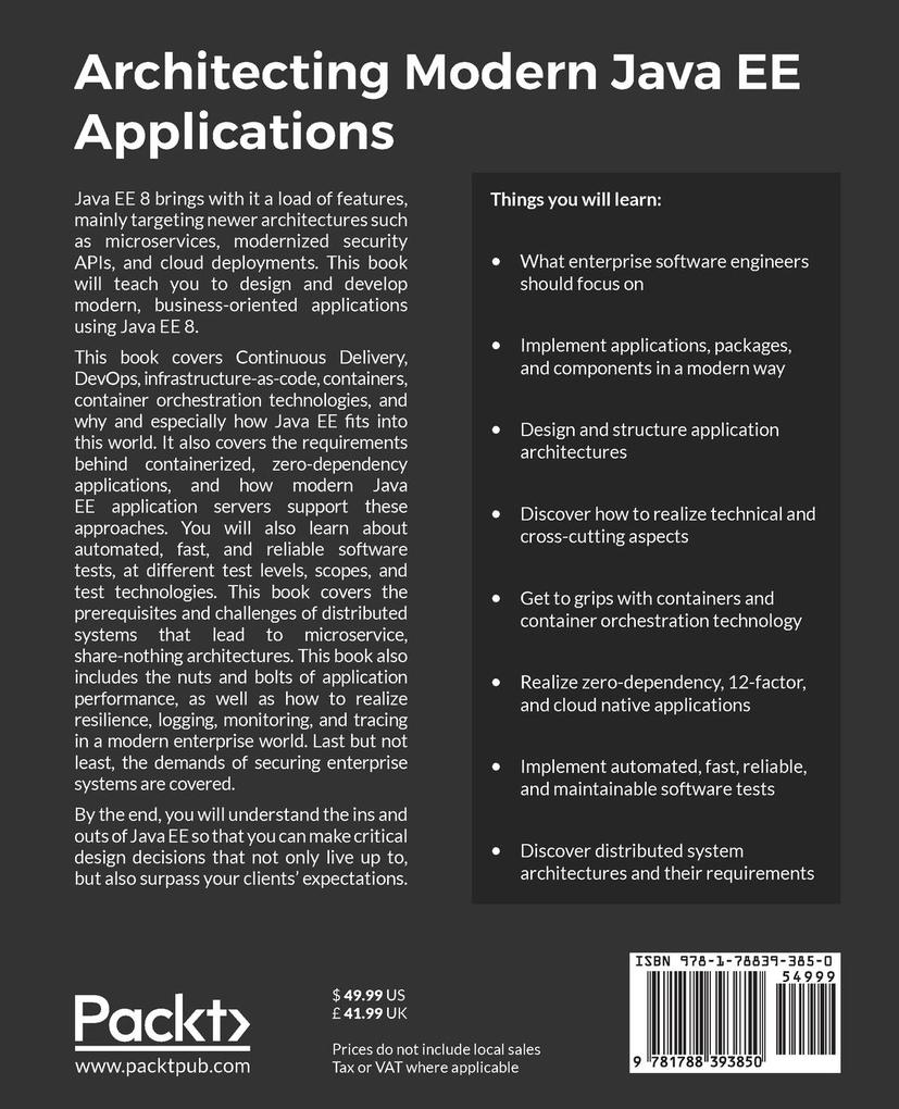 Weitere Ansicht: Architecting Modern Java EE Applications | Sebastian Daschner