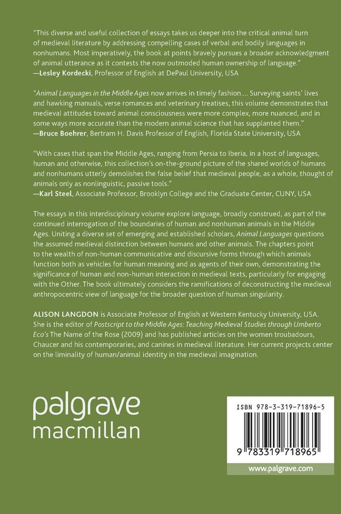 Weitere Ansicht: Animal Languages in the Middle Ages