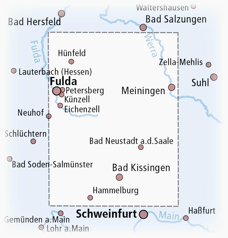 Weitere Ansicht: Rhön 1:100 000