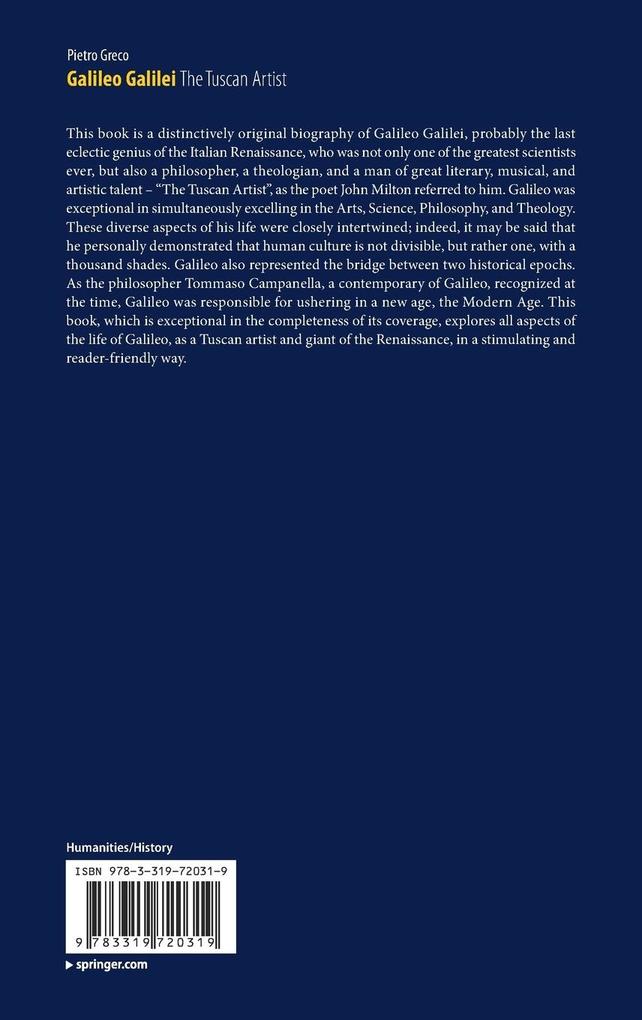 Weitere Ansicht: Galileo Galilei, The Tuscan Artist | Pietro Greco