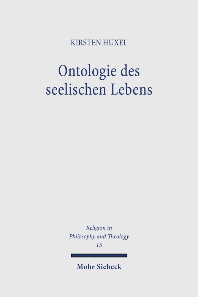 Produktbild: Ontologie des seelischen Lebens | Kirsten Huxel