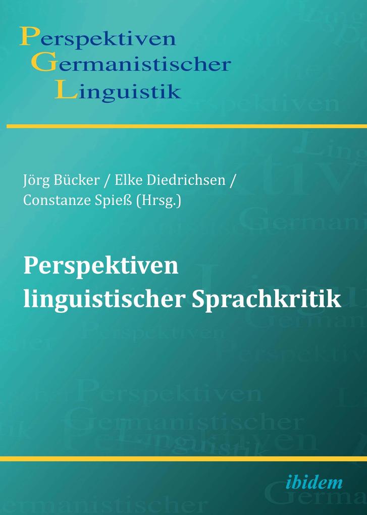 Produktbild: Perspektiven linguistischer Sprachkritik