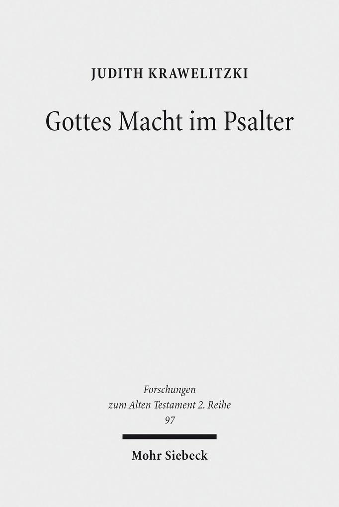 Produktbild: Gottes Macht im Psalter | Judith Krawelitzki
