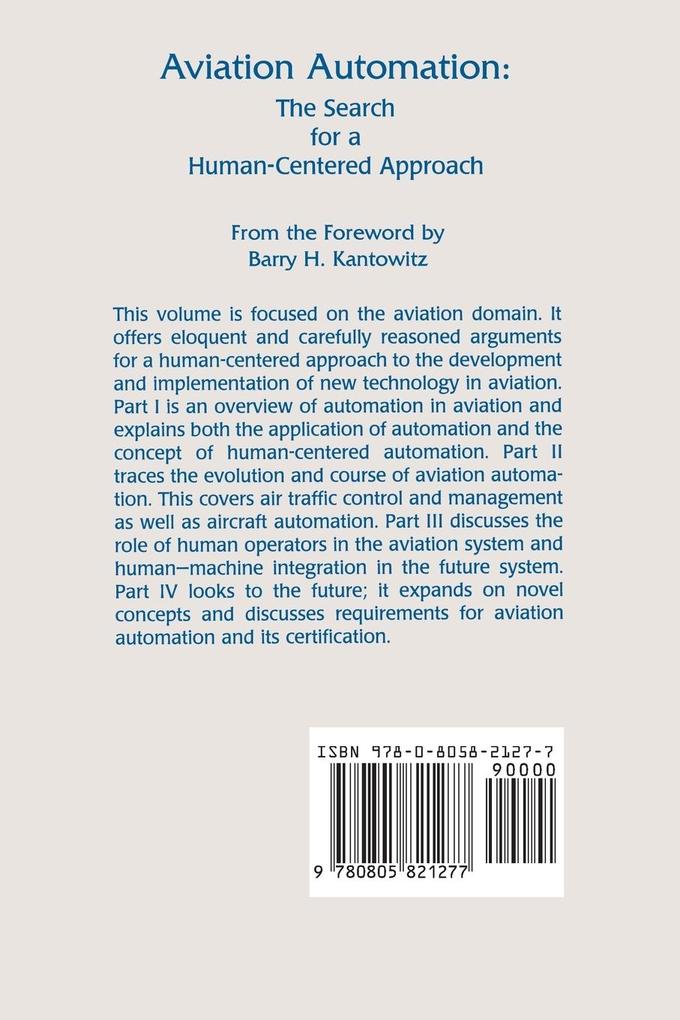 Weitere Ansicht: Aviation Automation | Charles E. Billings