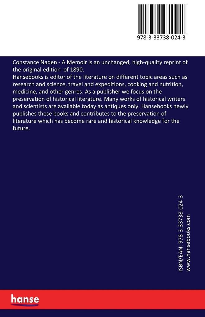 Weitere Ansicht: Constance Naden | William Richard Hughes