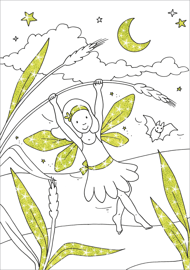 Weitere Ansicht: Glitzerzauber-Malblock Elfen und Feen