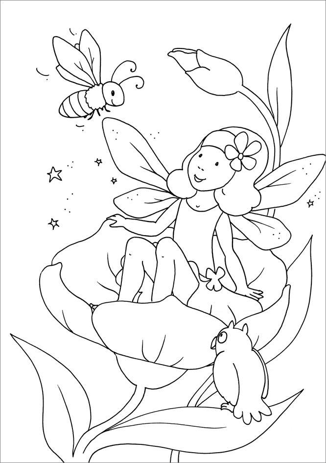 Weitere Ansicht: Glitzerzauber-Malblock Elfen und Feen