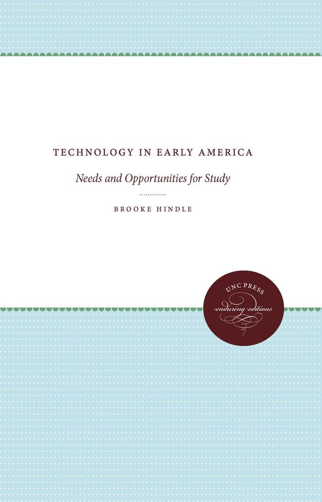 Produktbild: Technology in Early America | Brooke Hindle