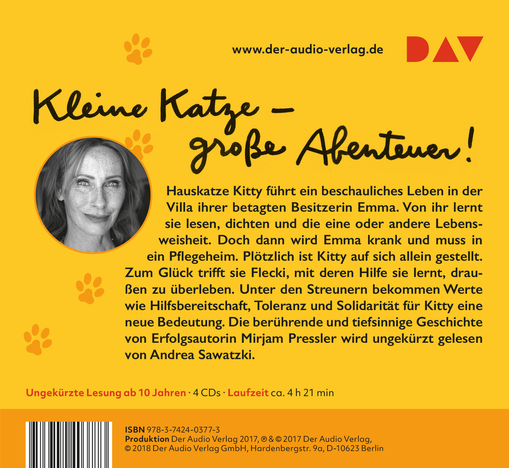 Weitere Ansicht: Ich bin's, Kitty. Aus dem Leben einer Katze, 4 Audio-CDs | Mirjam Pressler