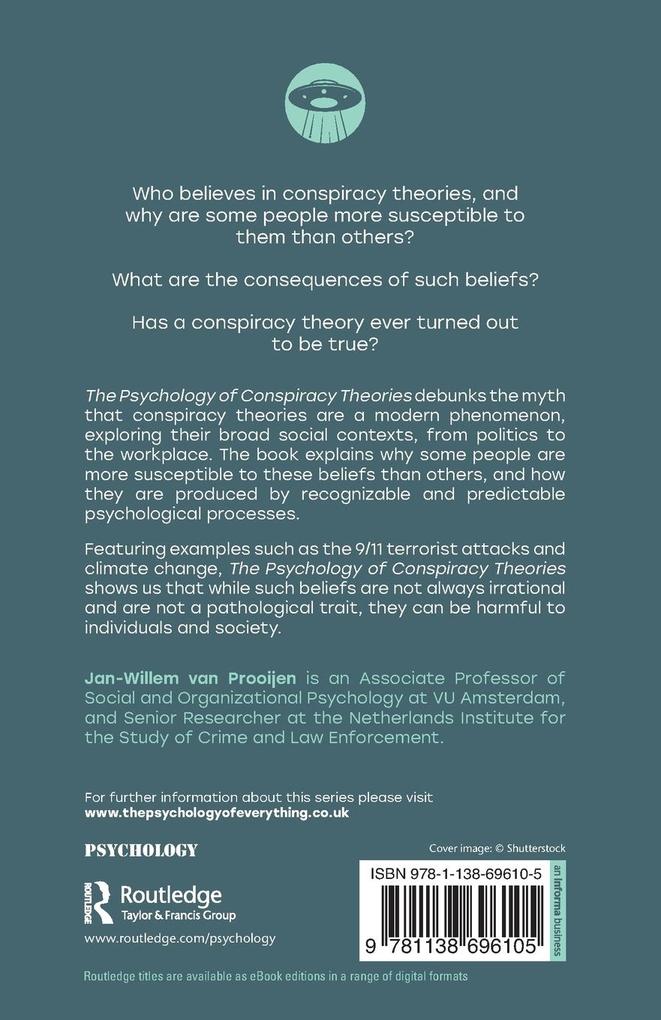 Weitere Ansicht: The Psychology of Conspiracy Theories | Jan-Willem Van Prooijen