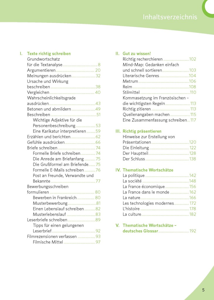Weitere Ansicht: Texte schreiben - Französisch