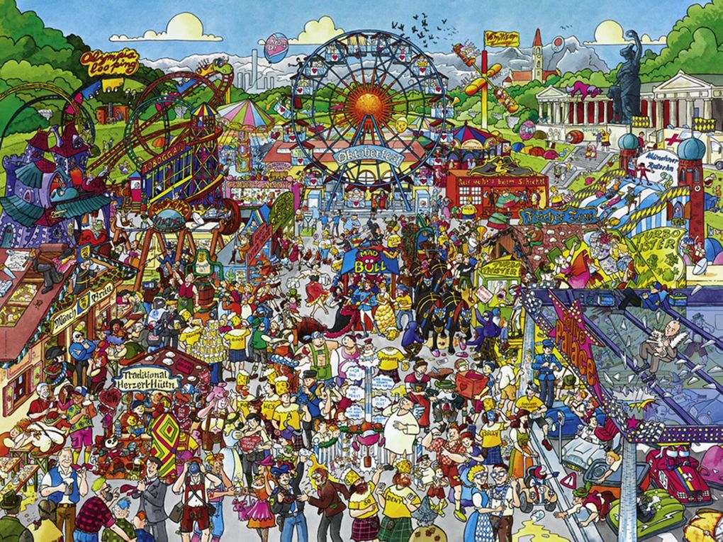 Weitere Ansicht: Heye - Triangularpuzzle - Oktoberfest 1500 Teile | Christoph Schöne